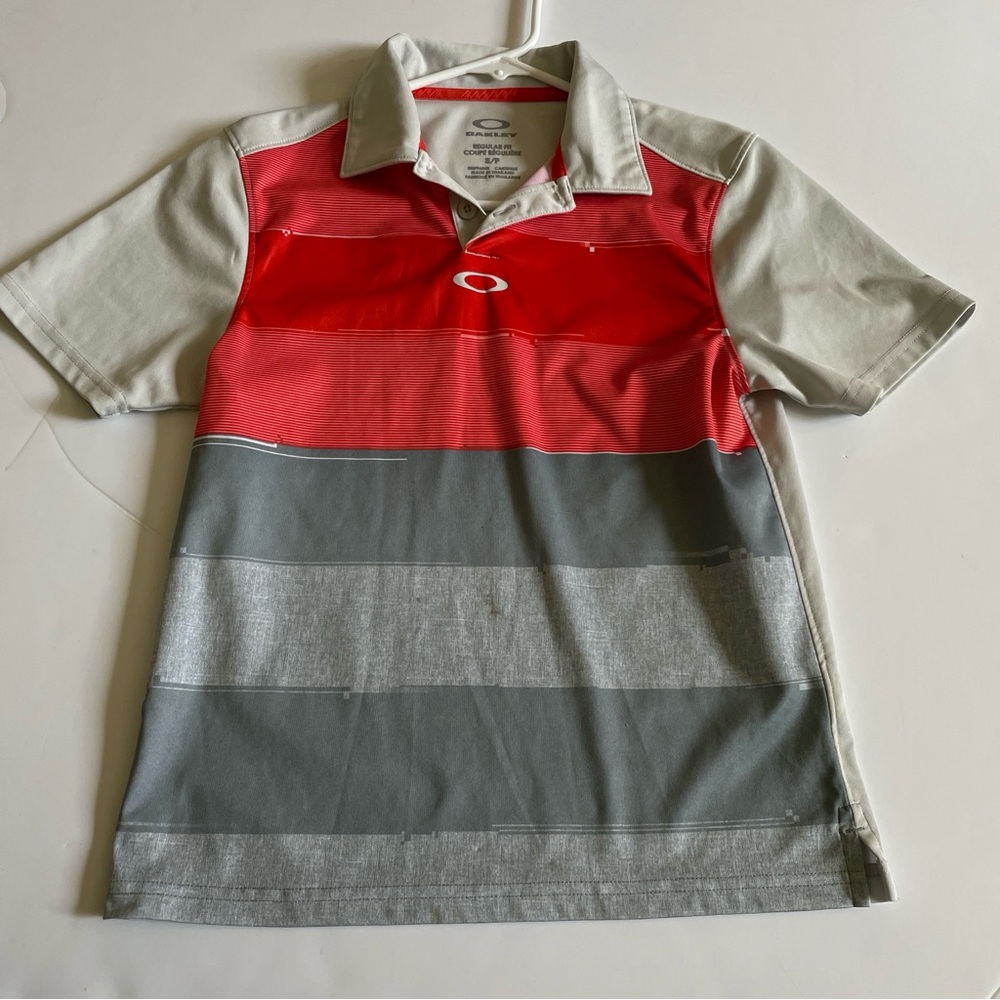 Oakley Golf Red Polo Shirt